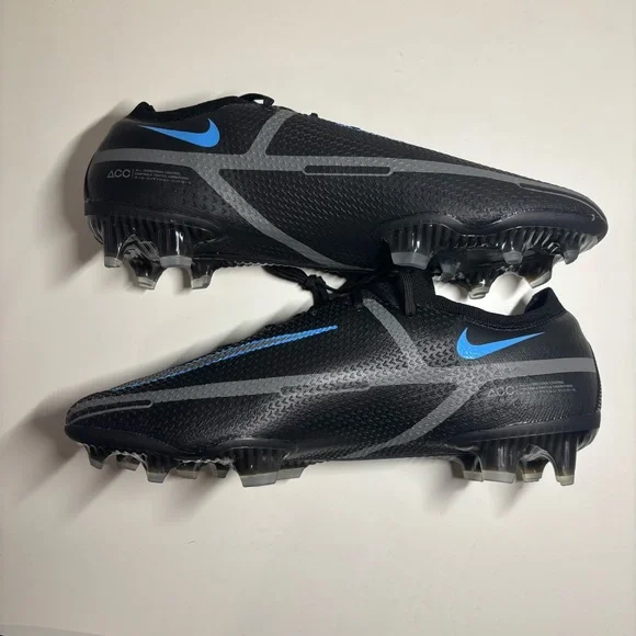 NEW NIKE Phantom GT2 Elite FG Black Iron Grey Soccer Cleats Mens Size 11.5